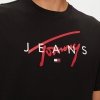 T-shirt Tommy Jeans koszulka męska z okrągłym dekoldem czarna